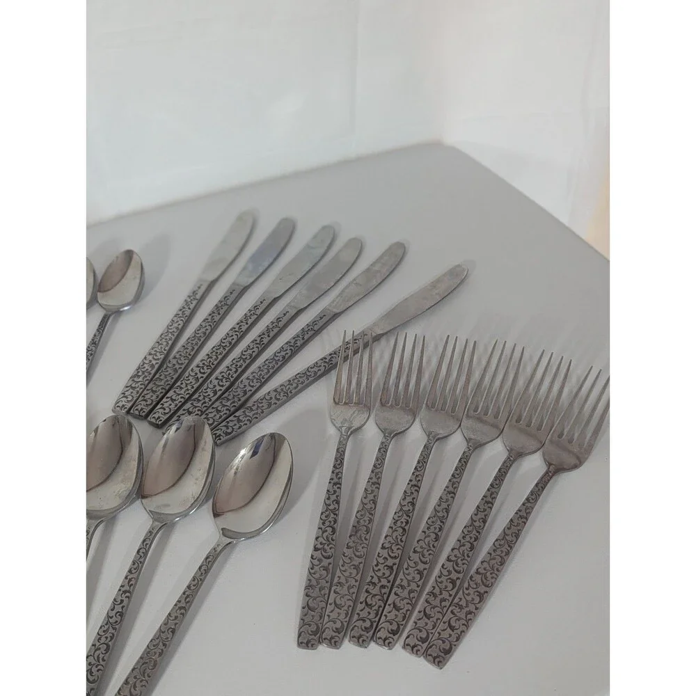 39 pc Ameris Present Stainless Steel Flatware Set - Service for 8 + 5